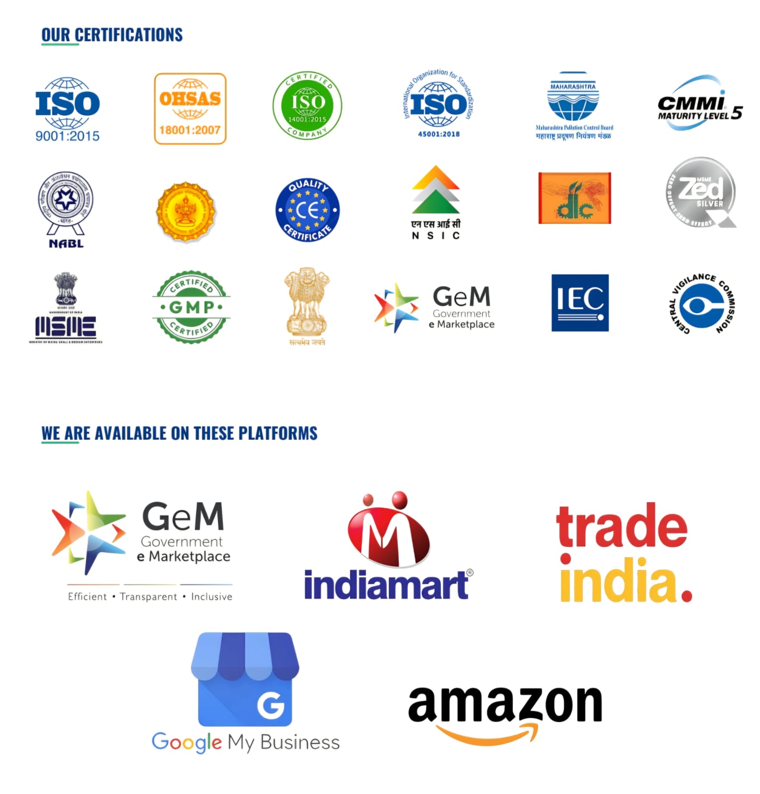 iRA Synergy Certifications and Platforms