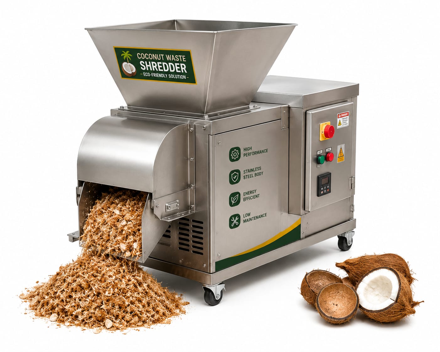 Coconut Waste Shredder Machine — Smart City | iRA Synergy