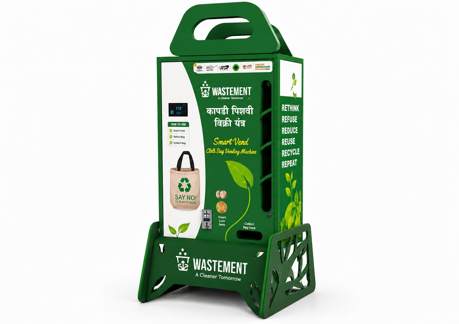Smart Cloth Bag Vending Machine — Smart City | iRA Synergy