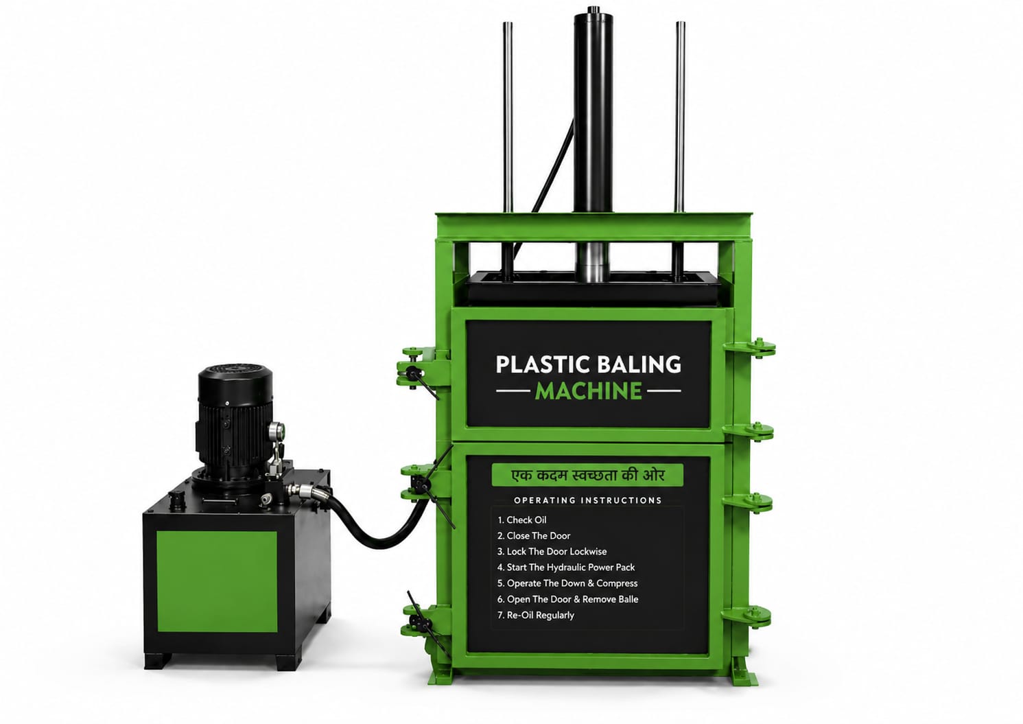 Hydraulic Plastic Baling Machine — Waste Management | iRA Synergy